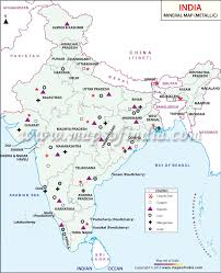 Mineral Distribution In India India Map Map Geography Map