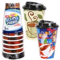 Bulk 16 Oz Disposable Foam Coffee Cups With Lids 5 Ct Packs At Dollartree Com Disposable Coffee Cups Coffee Cups Coffee Bar Party