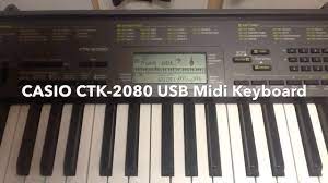 If your computer does not have a joystick port, you can connect your casio keyboard using a commercially available usb midi interface.note, however, that some computers do not support use of a midi interface. Casio Ctk 2080 Usb Midi Music Keyboard 61 Key Piano Youtube