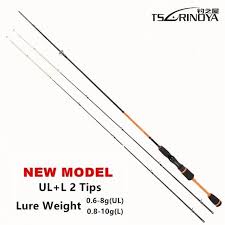 Tsurinoya Lure Weight 0 6 8g Ultra Light Night Fishing Spinning Rod 1 8m Ul L 2 Luminous Tips Carbon Carp Spin Spinning Rods Night Fishing Trout Fishing Lures