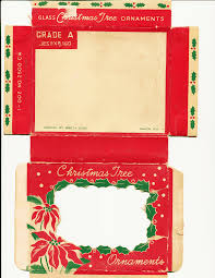 Box Template Vintage Ornaments Miniature Christmas Christmas Prints Christmas Paper Crafts