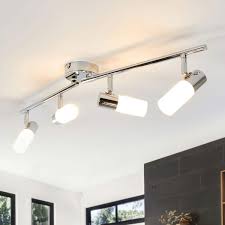 Plafonnier En Metal Moderne Led Augustina Taille Taille Unique Luminaire Plafond Led Lampe Spot