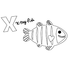 Buy 10 worksheets choose 30 more free! X For X Ray Fish Coloring Page Babadoodle