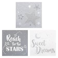 Maybe you would like to learn more about one of these? Moon And Stars 3 Pack Canvas Wall Art Decor Trend Lab