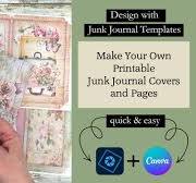 Make Quick and Easy Printable Junk Journal Covers and Pages using this  Template Set