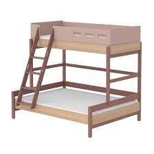 Ab wann eignet sich das hochbett bei kindern? Flexa Etagenbett Popsicle Aus Holz Mit Schrager Leiter Tuv Gepruft Ab 4 Jahre In Rosa Zimmerzwerge