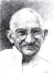 Mahatma Gandhi Portrait Drawing Drawings Portrait Art