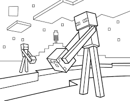 Endermen have long legs and arms, purple eyes, and sometimes it picks up individual blocks and moves them elsewhere. Enderman Coloring Pages Coloring Home