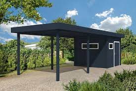 Aluminium Carport Met Schuur Veranda Overkapping Terrasoverkapping Garage Onderhoudsvrij Www Fremazonweri Aluminum Carport Carport Garage Carport Sheds