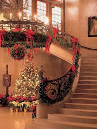 Holiday Decorated Staircase And Entryway At Biltmore House Biltmore House Christmas Biltmore Christmas Biltmore House