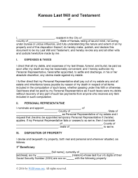 Even if you don't have any assets, a last will & testament is still an important document. Kansas Last Will And Testament Form Will Forms Will Forms