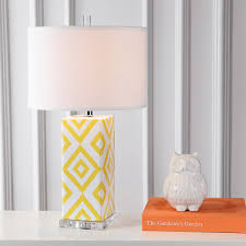 Free shipping on selected items. Safavieh Lighting 27 Inch Yellow Diamonds Table Lamp Set Of Yellow 15 X15 X27 683726716433 Ebay
