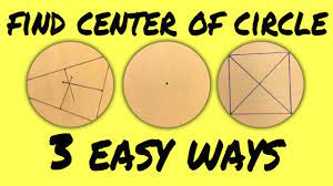 The center of mass of the system will be given by the coordinates (xcm,ycm) obtained by the following formula. Find The Center Of A Circle 3 Easy And Quick Ways Youtube
