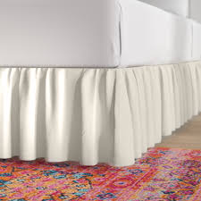 The guest room needs a bed skirt to cover that area. Texture Embroidery Bed Skirts You Ll Love In 2021 Wayfair