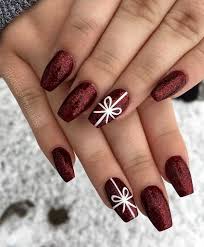 Paint all your nails red. 20 Cute Christmas Nails Ideas To Copy Right Now Christmas Gel Nails Cute Christmas Nails Xmas Nails