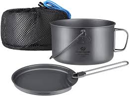 In summary, the caldera system includes the cone specifically sized to … Buy Cook N Escape Titanium Camping Cookware Ultralight 2 Piece 1 5l Hanging Pot And 0 45l Pan With Folding Handle Outdoor Cookset Open Over Fire Hiking Backpacking Online In Japan B08s6mvk1j