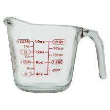 Below, we display ⅓ cup and how many tablespoons it equals: Anchor 2c Measuring Kitchen Kneads