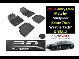 Floor mats for camry come is a variety of styles, all tailored to your vehicle's needs. 2018 Toyota Camry Floor Mats By Maxpider Review Youtube