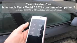 Drive the car for a half hour once a week or so, or put a battery tender on it to keep the battery charged. Vampire Drain While Unlocked Tesla Motors Club