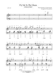 Fly Me To The Moon By Frank Sinatra Piano Sheet Music Advanced Level Sheet Music Piano Sheet Music Music Printables