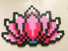 Hama Beads Lotus Flower Hama Beads Design Diy Perler Beads Hama Beads Patterns