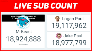 Those interested in watching the fight can find dazn on a number of different. Youtube Video Statistics For Mrbeast Vs Jake Paul Vs Logan Paul Live Sub Count Noxinfluencer