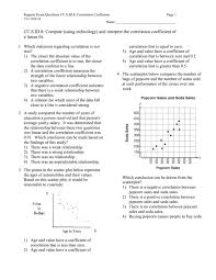 Jun 29, 2021 · the answer key to gate 2021 will contain all the answers to the questions that were asked during the gate 2021 examination. Regents Exam Questions Cc S Id 8 Correlation Coefficient Page 1 Name