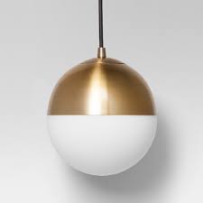 Glass Globe Pendant Ceiling Light Brass Project 62 Target