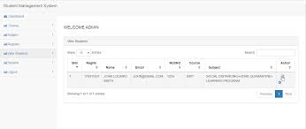 Student Management System Project In Php Free Source Code Projects Tutorials