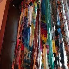Boho Cantonniere Hachee Frais De Port Offert A L Exterieur Des Etats Unis Avec Images Rideaux Boho Rideaux Boheme Rideaux Hippie