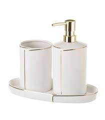 Maybe you would like to learn more about one of these? Bathroom Set White And Gold Ceramic