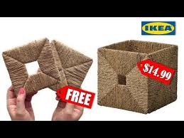 Diy Organizador Ikea Caja Knipsa Embarcaciones De Yute Organizador De Carton Youtube In 2020 Cardboard Organizer Jute Crafts Ikea Diy