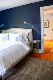 Between the two, i would say naval is more of a classic navy than hale navy. Bedroom With Hale Navy Accent Wall Novocom Top