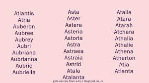 Sometimes, especially in mainland china, the given name is just one character. Girls Names From A To Z Girls Names Starting With A