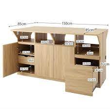 キッチン収納 作業台 テーブルになる1台3役のワイドバタフライキッチンカウンター 幅150 qiiu クイーユ 500047838 bonheur ボヌール 作業台 キッチン 収納 作業台 作業台