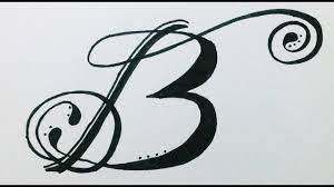 26 alphabets in 18 themes. How To Draw Design Alphabet B In Swirled Letter Fancy Letter Youtube