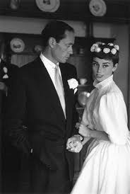 Audrey Hepburn And Mel Ferrer On Their Wedding Day Her Dress Is Designed By Pierre Balmain Photo By Ernst Haas September 25 1954 Burgenstock Switzerland Audrey Hepburn Wedding Audrey Hepburn Audrey