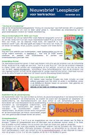 Nieuwsbrief Van De Leesmediaconsulenten Lezen Onderwijs Verhalen