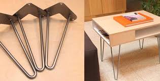 12 Places To Buy Metal Hairpin Table Legs Raw Steel Stainless Steel Rebar Powder Coated More Raw Steel Furniture Hairpin Leg Table Table Legs