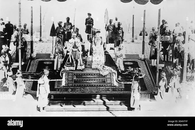 King george v and queen mary during the delhi durbar hi-res stock photography and images - Alamy