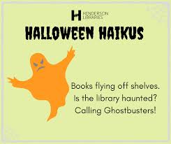 Halloween Haiku From Henderson Libraries 3rd Grade Writing Spirit Halloween Writing