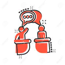 Free debate icons which will be used in website landing page, mobile app etc, according to your need. Politic Debate Icon In Comic Style Presidential Debates Vector Royalty Free Cliparts Vectors And Stock Illustration Image 126377170