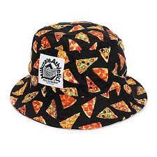 Milkcrate Pizza Bucket Hat Liked On Polyvore Featuring Accessories Hats Print Hats Pattern Hats Wide Brim Fish Bucket Hat Fashion Hats For Big Heads Hats