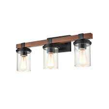 The design choices for living and dining rooms are almost limitless. Millennium Lighting 3803 Mb Wg Matte Black Wood Grain Taos 3 Light 23 Wide Bathroom Vanity Light Lightingdirect Com