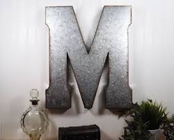30 Etsy Large Metal Letter 20 Inch Metal Letter Wall Decor Galvanized Letter Tin Letter S Large Metal Letters Metal Wall Letters Metal Letter Wall Decor