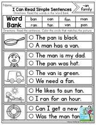 Why you need a comprehensive list of cvc cvc word review: I Can Read Simple Sentences With Cvc Word Families Read The Sentences And Choose The Sentence That Matches Th Cvc Word Families Phonics Reading School Reading