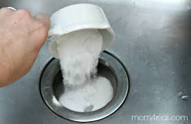 unclog your drains with baking soda and