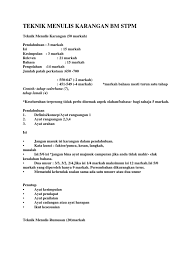 Bahasa melayu sebagai bahasa kebangsaan #santapanm. Teknik Menulis Karangan Bm Stpm