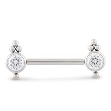 Tilum 14 g 916 Zoll fadenloser, perlenbesetzter Nippelpiercing aus Titan  mit Juwelen – Preis pro 1 – Eisenhand-Tattoos und Körperpiercing