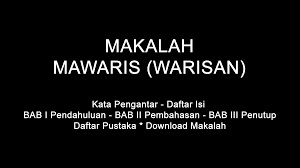 Secara khusus, tujuan mempelajari fiqih mawaris ini antara lain : Makalah Mawaris Warisan Doc Pdf Download Contoh Makalah Lengkap